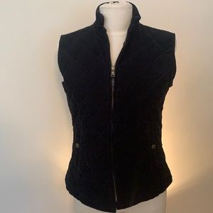 Black Lauren Corduroy Vest Small